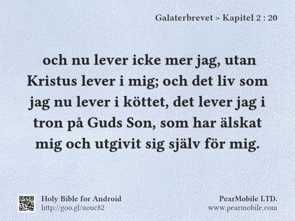 Galaterbrevet, Kapitel 2:20